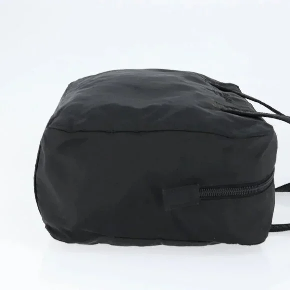 PRADA Hand Bag Nylon Black Silve - Picture 6 of 16